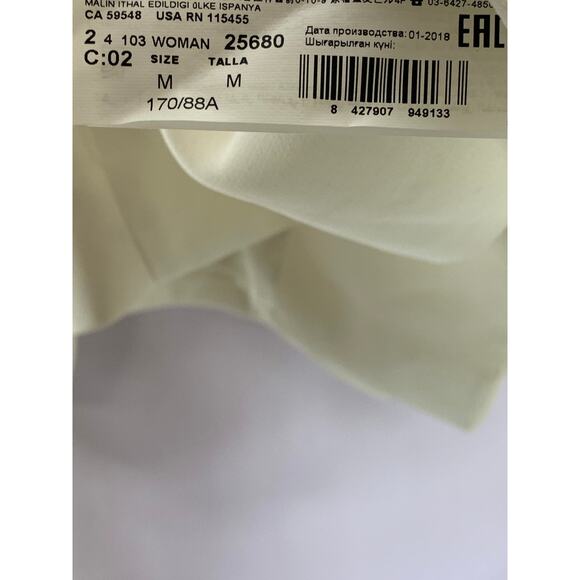 MNG BASIC Women's Cream Hook Open-Front Blazer SZ S - Picture 10 of 12